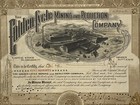 Antique Framed Gold Mining Stock Certificate Golden Cycle 500 Shares T7