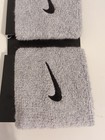 Nike Singlewide Wristbands Sport Grey black Men s Women s One Size Fits Most