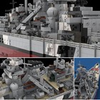 Zitianyoubuild Bismarck Battleship Ship Model 1 200 Scale 7164 Building Toys