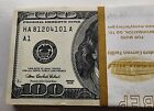  1 Bill  2006 Series Uncirculated Sequential  100 Dollar Bill From Bep Brick
