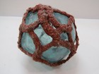 Authentic 3 3 4 Inch Japanese Netted Glass Float Ball Buoy Tiki Bar  f1 5b2219 