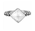 John Hardy Sterling Silver Classic Chain Hammered Ring Size 7