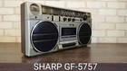 Sharp Gf-5757 Rare Vintage Cassette Boombox Ghetto Blaster Serviced Warranty