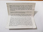 Freedom Arms Mini Revolver Belt Buckle Original Information Card Only Very Rare