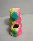 Vintage Fish Tank Aquarium Decoration Black Light Decor Coral Neon Colors