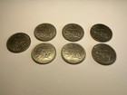 France 1 Franc Silver Coin Lot  7  1960   1961     0 835 Silver     La Semeuse