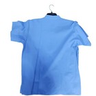 Mexican Guayabera Short Sleeve Shirt Traditional Embroidered Sky Blue Large