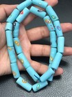 Antique Venetian Trade Italian Multi Color Glass Unique 14 8 Mm Beaded Necklace