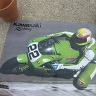 Kawasaki Motorcycle Racing Poster Crew Vintage 1990s Daytona American Road Race