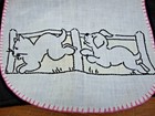 1930 s Vintage Baby Bib With Embroidery