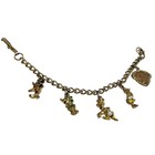 Walt Disney Productions 60 s Womens Charm Bracelet Vintage Mickey Donald Florida