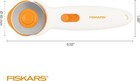 Fiskars 45mm Rotary Cutter For Fabric  Premium Steel Stick Fabric Cutter Cuts
