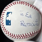 Stan Musial Autographed Oml Baseball  hof 69  Inscription   fresh Bas Sticker  