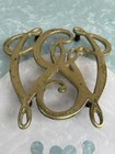 Virginia Metalcrafters George Washington Cypher 10-13 Solid Brass Trivet