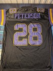 Rare Nfl Reebok Authentic Minnesota Vikings Adrian Peterson Black Jersey  Sz 50