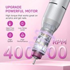 Electric Nail Drill 40000rpm For Acrylic Gel Nails Nail Art Nail File Kit White