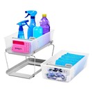 Madesmart 2 Tier Bath Organizer  Undersink Storage With Sliding Drawers  For    