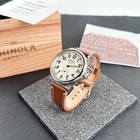 Shinola Classic Runwell 41mm Cream Dial With Brown Strap Men s Quartz Watch