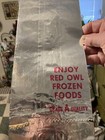 Red Owl Farmdale Ice Cream Paper Bag Sack Frozen Cold Drive-in Restaurant