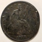 1878 Seated Liberty Half Dollar Love Token Initials Csp