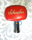 Vintage 1960s70s Schaefer Beer Tap Handle Pull Knob  Red