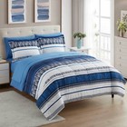 7 Piece Mediterranean Bed In A Bag Comforter  Sham   Sheet Set