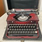 Rare Antique Royal Typewriter Red Maroon Custom Middletown Key