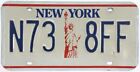 New York 1986-2000 Statue Of Liberty License Plate Pair Dmv Clear Nice Yom