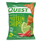 Crunchy Tortilla-style Protein Chips Seasoned To Chili Lime Perfection With 20g 