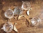 Vintage Galileo Thermometer Gold Dolphin Floating Replacement Temperature Globes