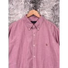 New Polo Ralph Lauren Shirt Xxl Mens Classic Fit Red Oxford Long Sleeve 3d Pony