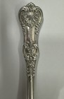 Tiffany   Co  English King Sterling Silver - 6 75  Salad Fork 4 Tine - Monogram