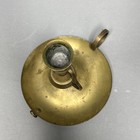 Brass Nautical Ship Boat Candle Stick Holder Vtg Handheld Swivel Gimbal Chamber