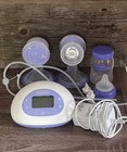 Lansinoh Signature Pro Double Electric Breast Pump W accessories- White purple