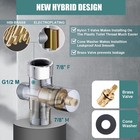 Toilet Shattaf Adapter Hose Bidet Spray Stainless Steel Handheld Shower Head Us