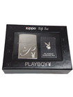 Zippo 24778 Playboy Lighter And Pin Gift Set High Polish Chrome