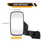 Door Mounted Side Mirrors 2889241 Fit For 2018-2025 Polaris Ranger Xp 1000 Crew