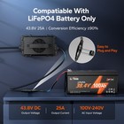 Litime 36 Volt  43 8v  25a Lifepo4 Lithium Battery Charger Waterproof For Marine