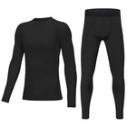Youth Boys  Compression Leggings Athletic Shirt Tights Top Base Small Black