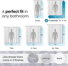 Liba Bathroom Shower Curtain Waterproof Plastic Shower Curtain Premium Peva Non-