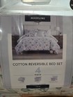 Twin Cotton Comforter Bed Set Madeline Reversible Comforter Bed  Set 4 Pieces 