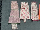 Lot Of 6 Vintage Half Aprons From 1950 s And 1960 s  Handmade