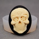 Skull Silicone Mold Cameo Flexible Mould For Resin Polymer Clay Chocolate Food 