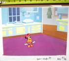 1980 s Minnie Mouse Walt Disney Original Production Cel   Drawing Mickey Shoes
