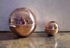 Lightning Rod Balls Copper Pair  Roof Home Cabin Decor