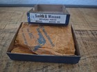 Vintage Smith   Wesson Model 90 Early White Label Nickel Handcuffs    serial 007