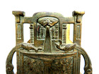 Antique H  L  Judd Art Nouveau   Deco Metal Desk Top Letter Mail   Napkin Holder