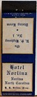 Hotel Norlina   Dining Room Norlina Nc North Carolina Vintage Matchbook Cover