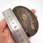 Rare 19th Hand Painted Stone Icon Of Saint Nicholas Antique Religious Art Decor
