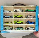 Vintage 1980 Hot Wheels 12 Car Vinyl Collectors Case With Redline Lot